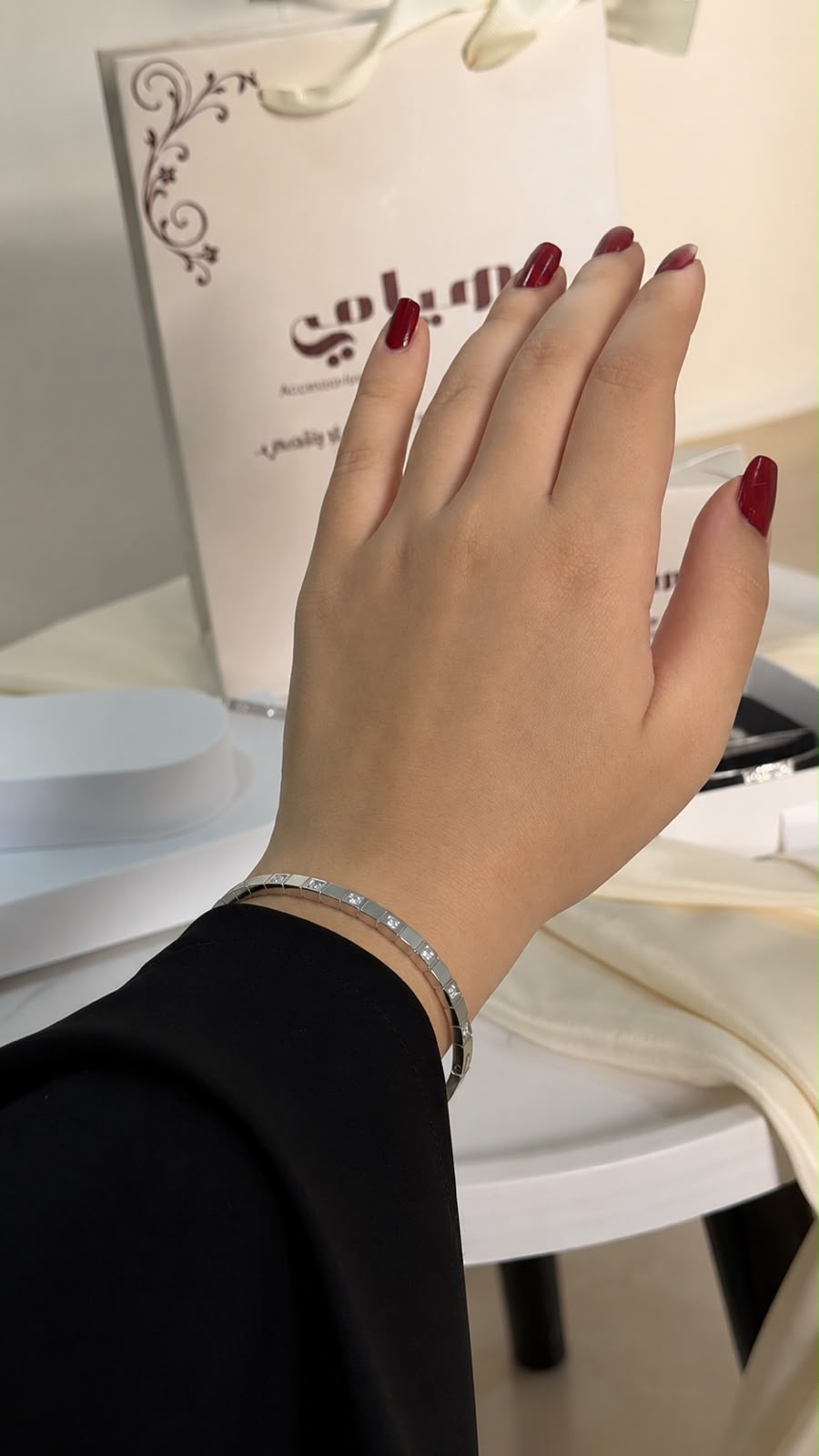 Miami Silver Stainless Steel Bracelet view two
